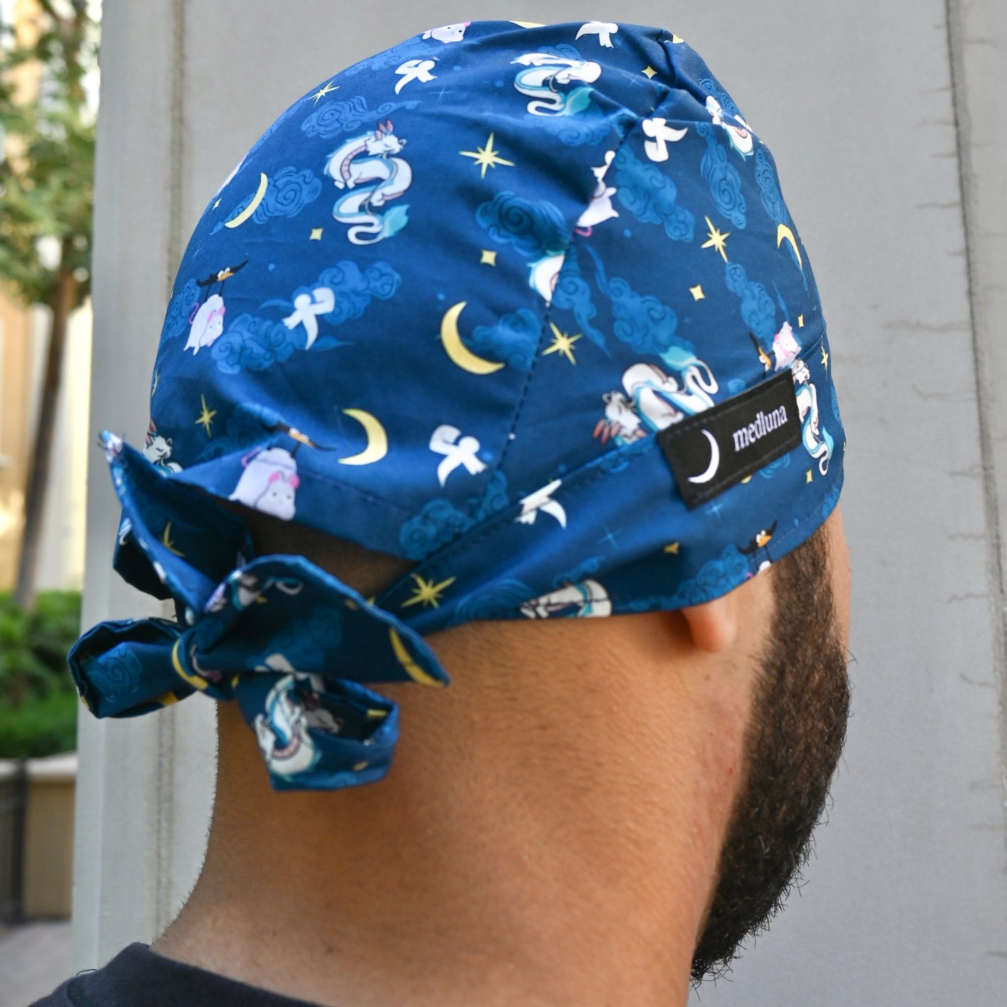 SPIRITED AWAY - FLYING AT NIGHT WITH HAKU SCRUB CAP