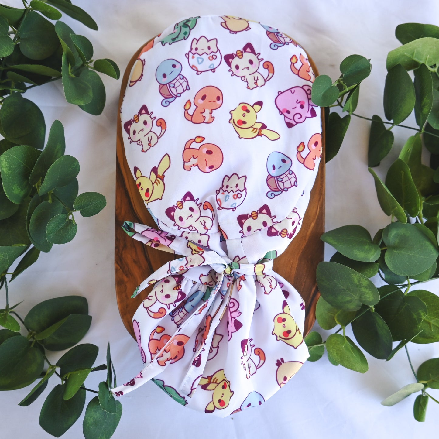 POKÉMON - KAWAII POKÉMON SATIN LINED PONYTAIL SCRUB CAP