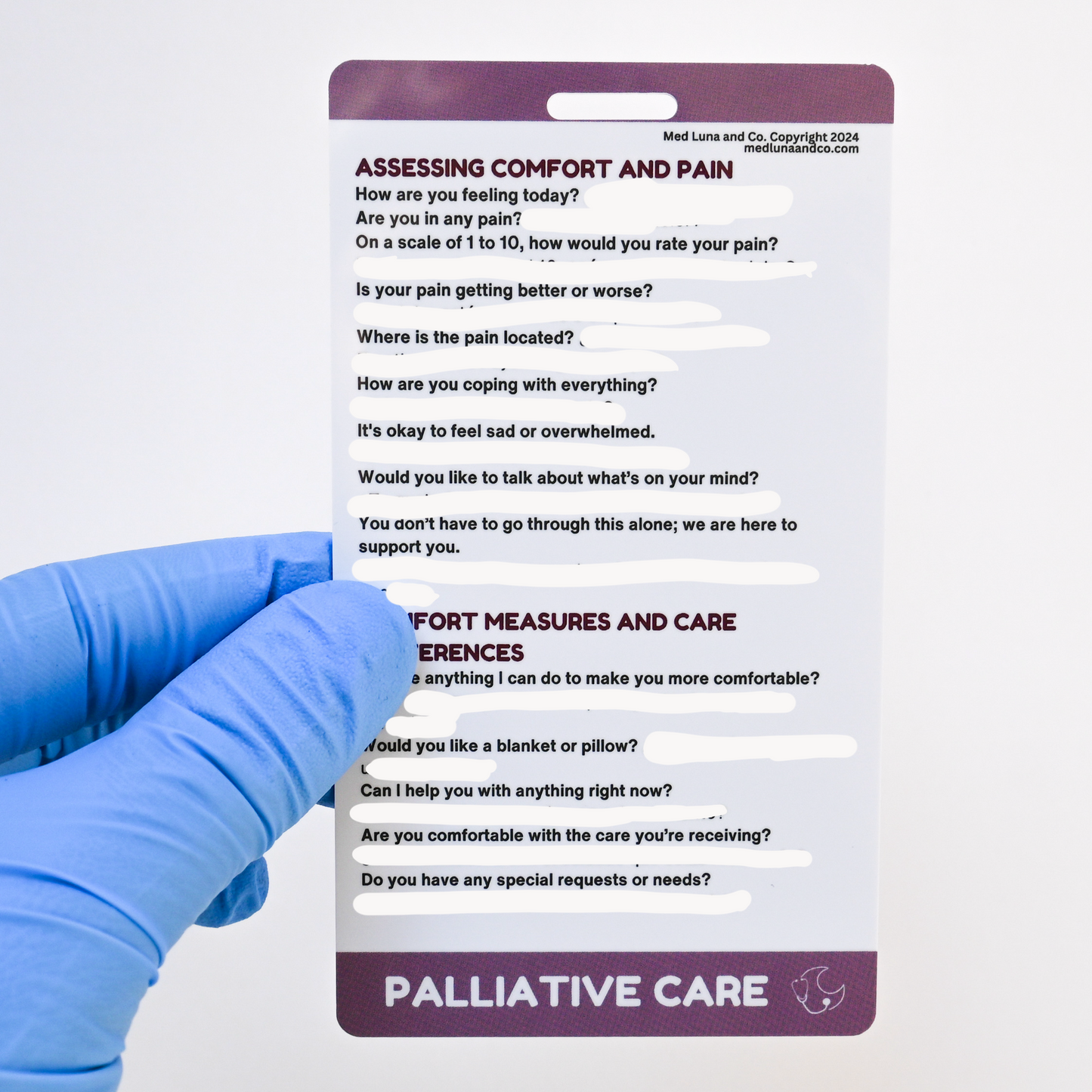 PALLIATIVE CARE MEDICAL SPANISH BADGE