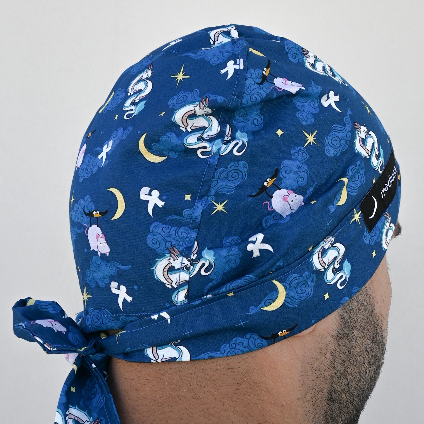 SPIRITED AWAY - FLYING AT NIGHT WITH HAKU SCRUB CAP