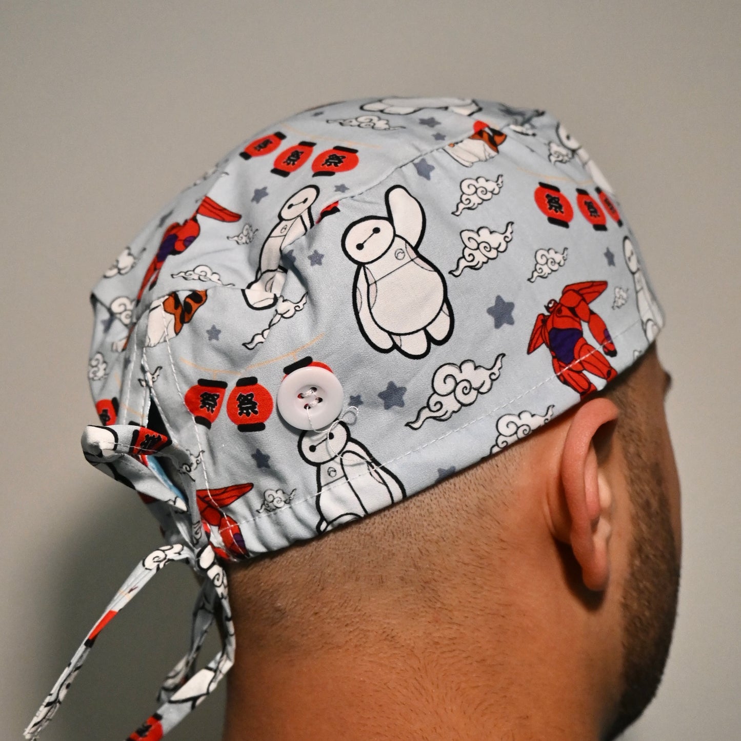 BAYMAX - BAYMAX THEMED SATIN LINED REGULAR SCRUB CAP