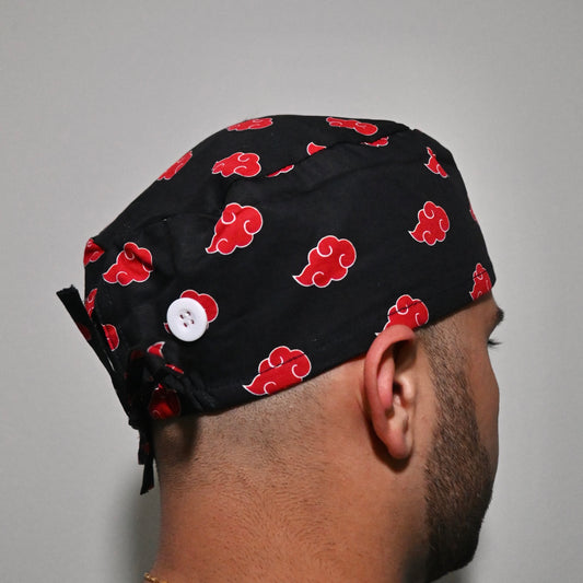 NARUTO - AKATSUKI SATIN LINED REGULAR SCRUB CAP