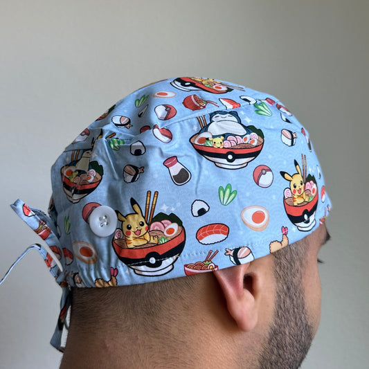 POKEMON - CHARACTER RAMEN THEMED SATIN LINED REGULAR SCRUB CAP