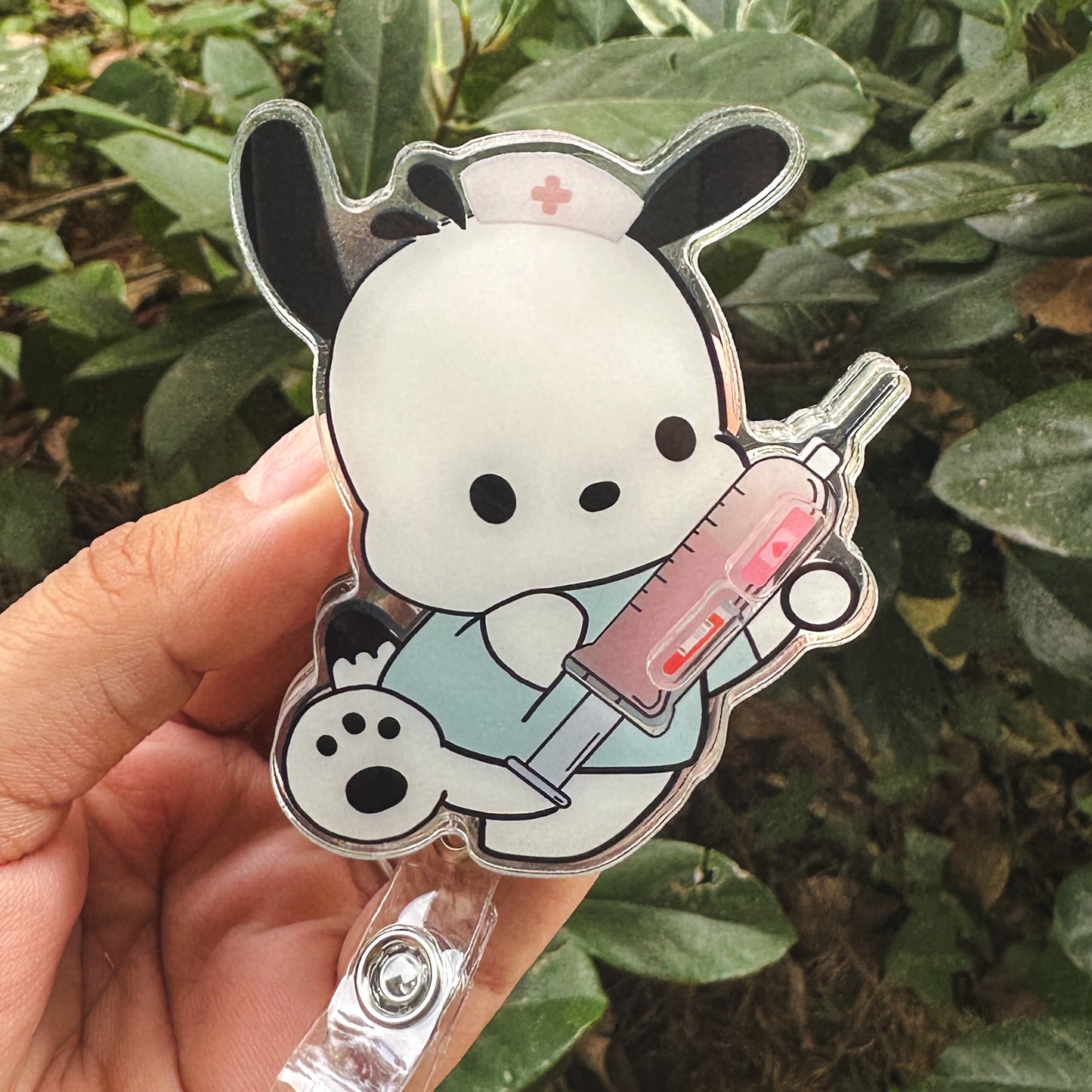 POCHACCO - MEDICAL THEMED ACRYLIC SHAKER BADGE REEL