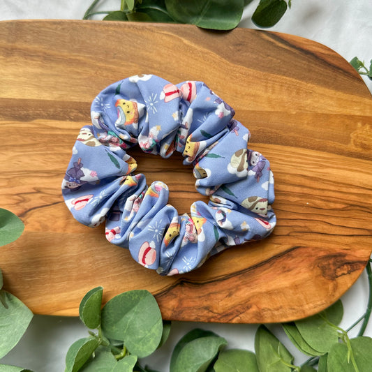 HOWL'S MOVING CASTLE - BLUE ALL CHARACTERS SCRUNCHIE