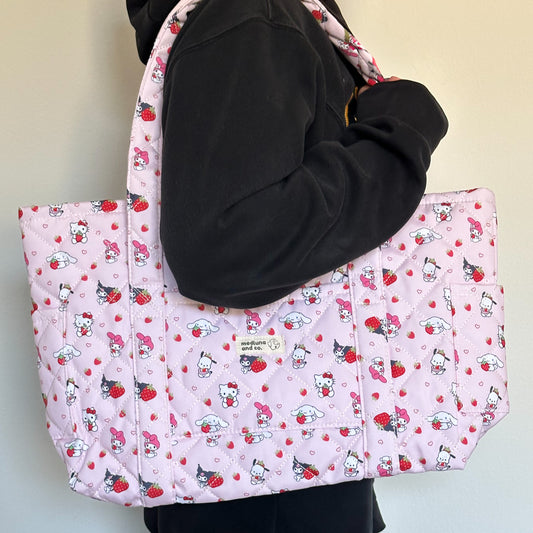 SANRIO CHARACTERS STRAWBERRY THEMED TOTE BAG