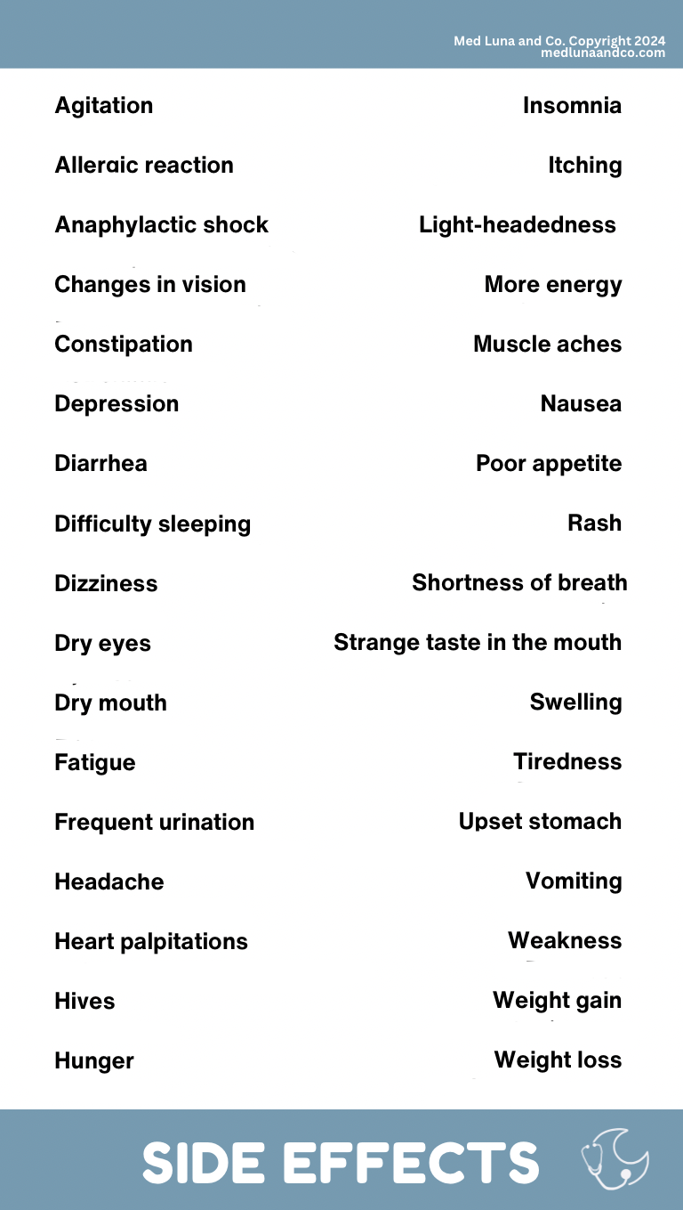 MEDICATIONS + SIDE EFFECTS MEDICAL SPANISH BADGE